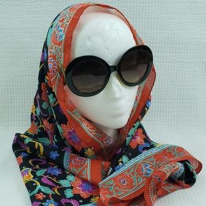 Unbranded Floral Print Head Wrap women's Scarf